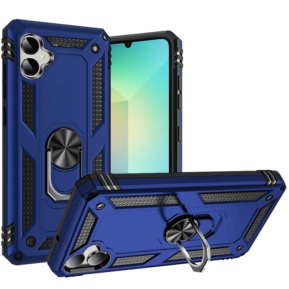 for samsung a06 ring magnetic kickstand hybrid blue