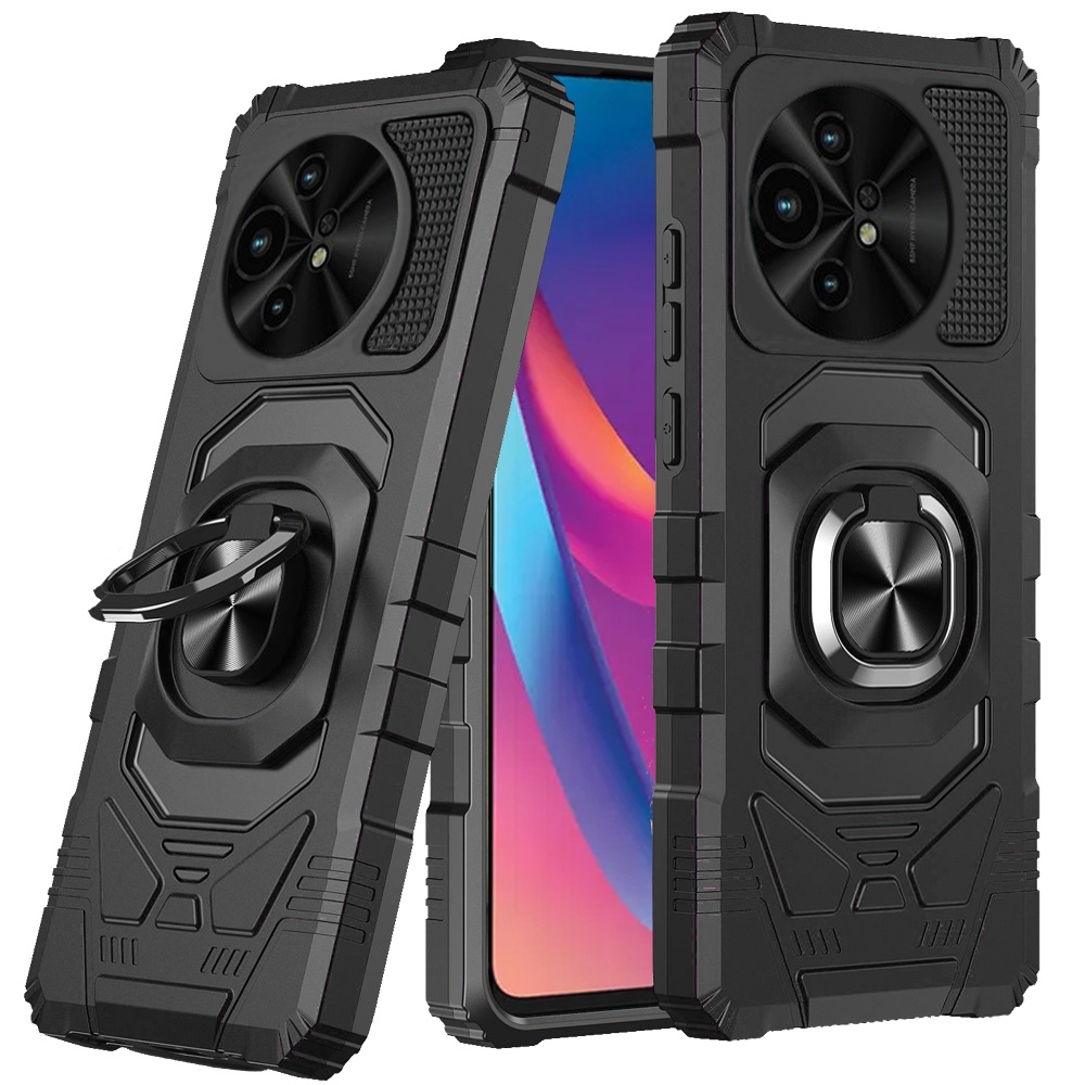 for tcl 50 xl 5g robotic hybrid with magnetic ring stand case cover black