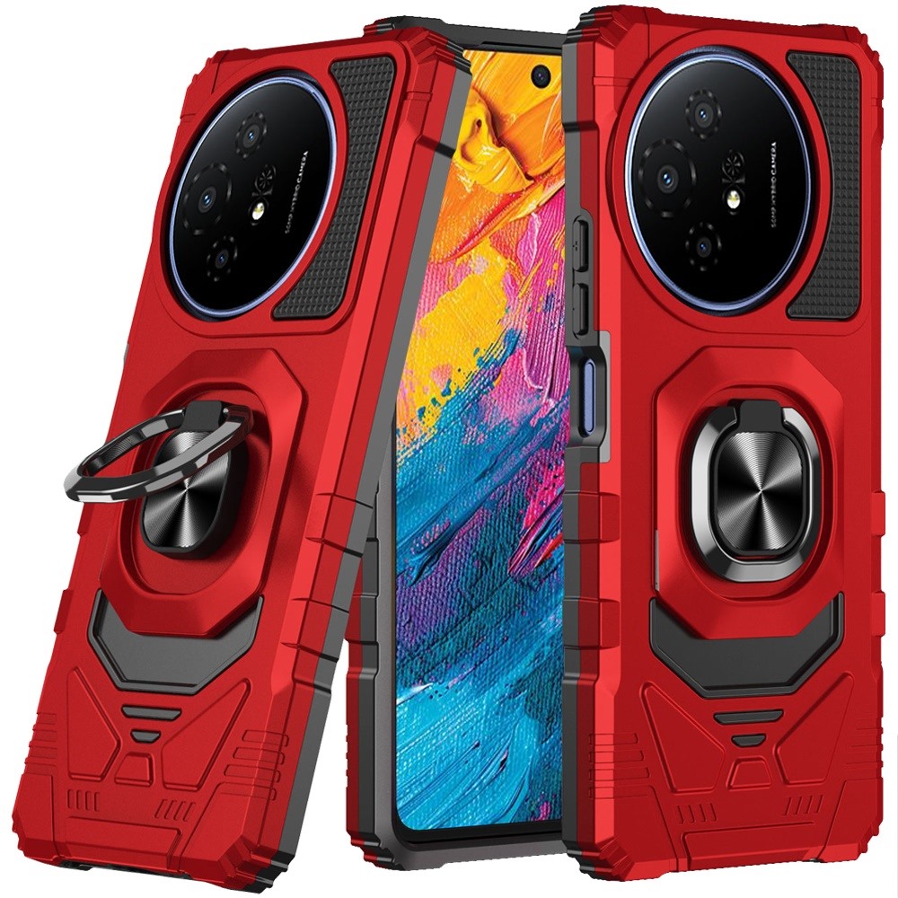 for tcl 60 xe robotic hybrid with magnetic ring stand case cover red