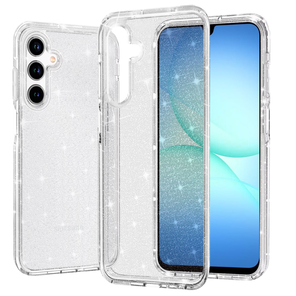 for samsung a17 5g glitter ultra thick 3mm transparent hybrid case cover clear
