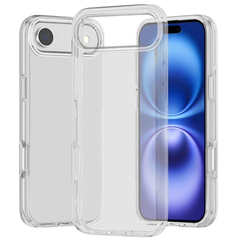 for iphone 17 air sturdy ultra thick 3mm transparent hybrid case cover clear
