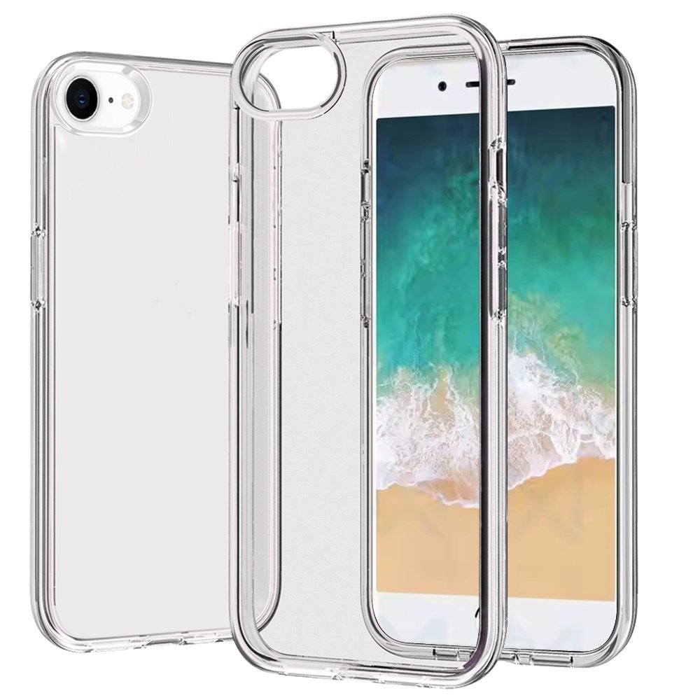for iphone 17e / 16e / se4 sturdy ultra thick 3mm transparent hybrid clear