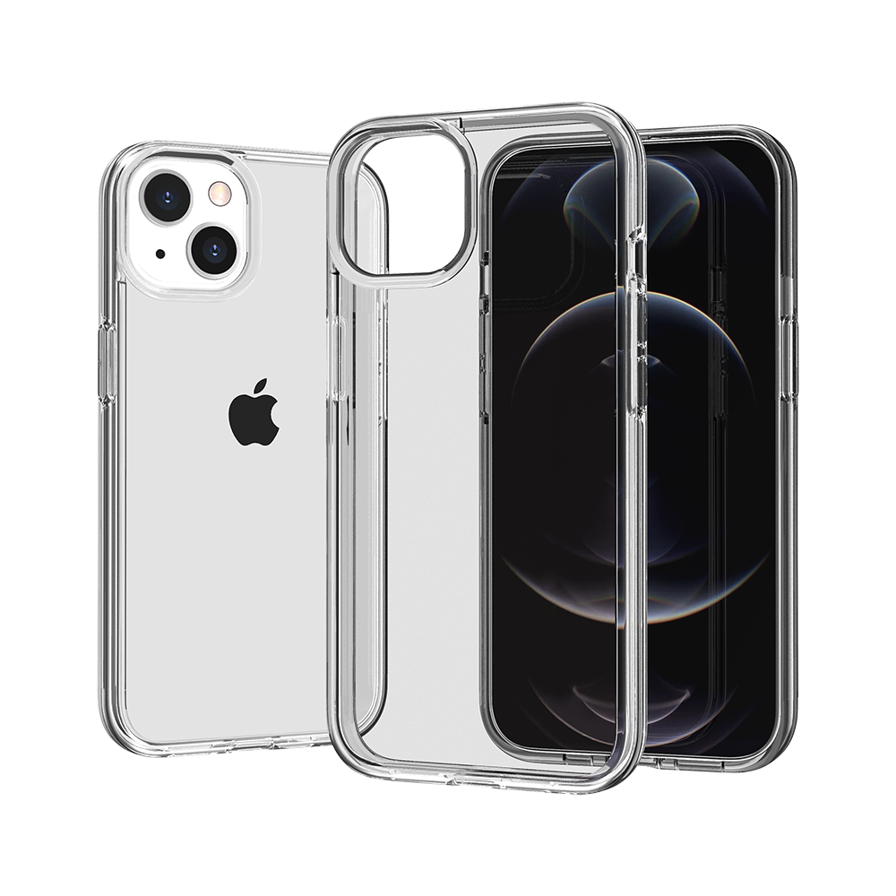 for ip15 pro max sturdy ultra thick 3mm transparent hybrid case cover clear