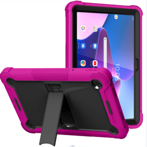 for samsung galaxy tab s9 / s9fe / s10fe tough tablet strong kickstand hybrid case cover hot pink