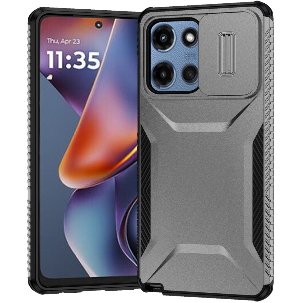 for moto g 5g 2025/2026 g play 2026 ultimate u design hybrid with camera window covering grey