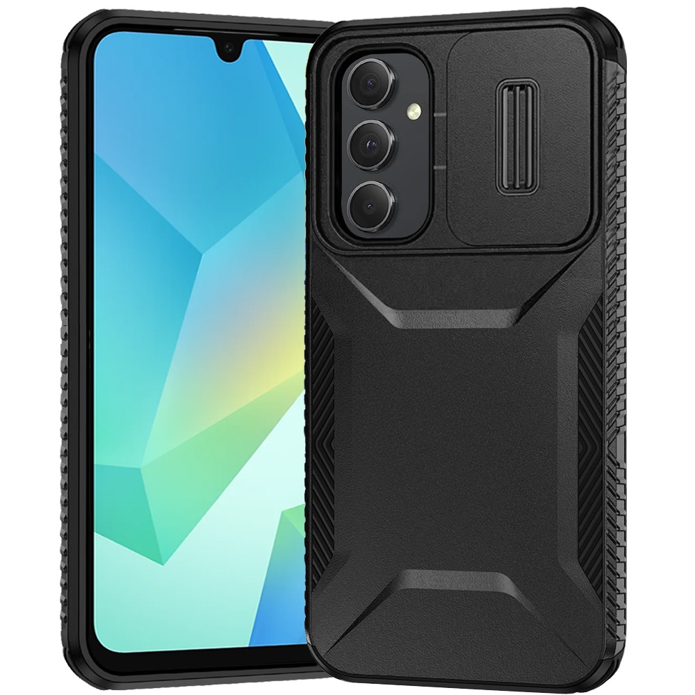 for samsung a16 5g ultimate u design hybrid with camera window covering black
