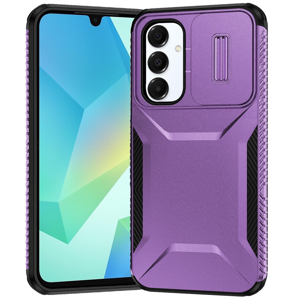 for samsung a16 5g ultimate u design hybrid with camera window covering purple