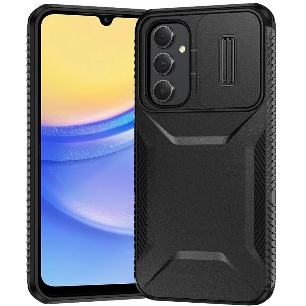 for samsung a15 5g ultimate u design hybrid with camera window covering black