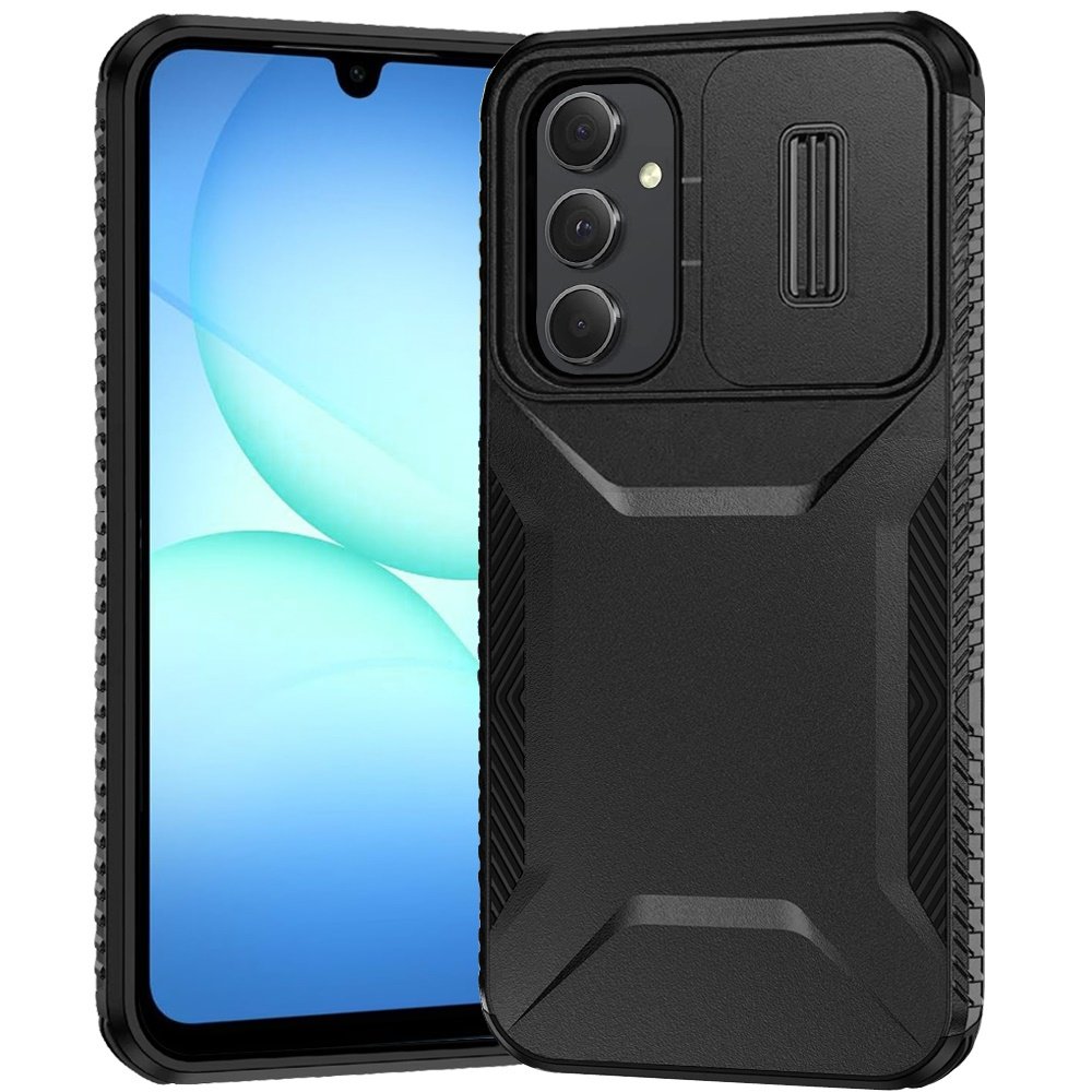 for samsung a17 5g ultimate u design hybrid with camera window covering black