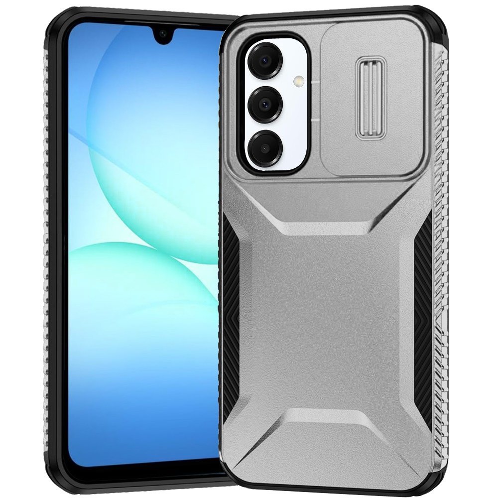for samsung a17 5g ultimate u design hybrid with camera window covering silver