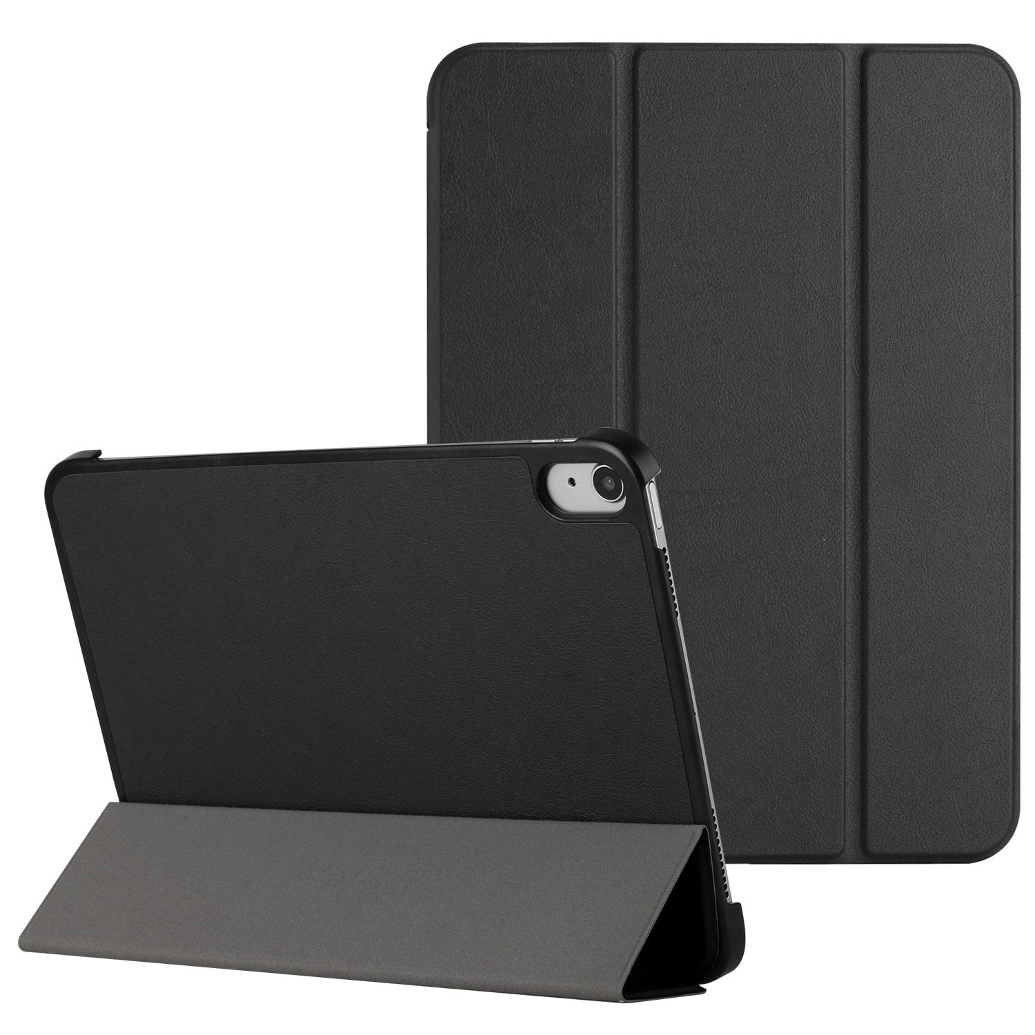 for samsung galaxy tab s9 plus trifold magnetic closure pu leather case cover black