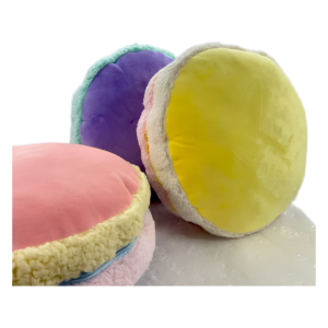 Macaron Pillow Blanket Set Plush Huggable Cushion