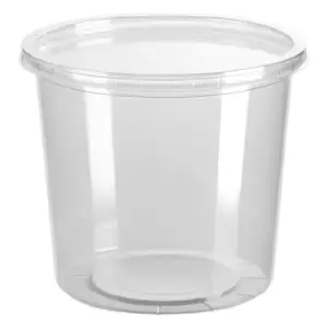 24 Oz Heavy Duty PP Plastic Translucent Soup Container with Airtight Lid 240/case