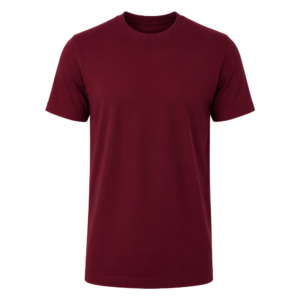 Burgundy Round Neck T-Shirt (6 Pack) | 100% Cotton Wholesale Tee