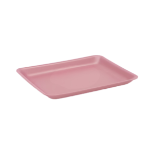 9L Dark Rose Rectangular Foam Meat Tray 200/case