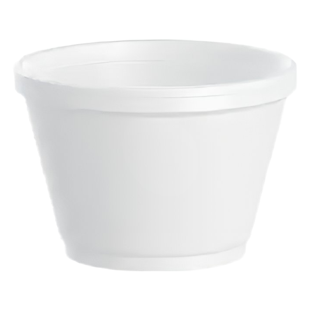 6 Oz Dart Insulated Foam Food Containers 2.3" x 2.3" x 3.5" 6J12.  1000/case