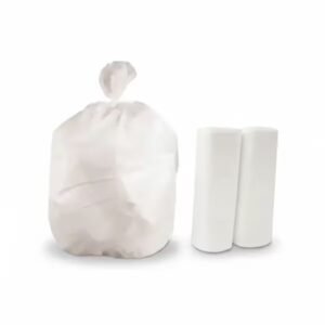 High-Density Natural Plastic Trash Can Liner 40" x 46" 45 Gallon 16/18 Mic. 250/case