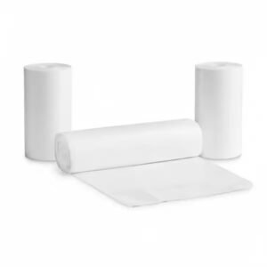 High-Density Clear Plastic Trash Can Liner 28" X 45" 1.2 Mill. 100/case