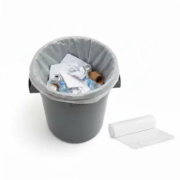 High-Density Clear Plastic Trash Can Liner 38" X 58" 1.5 Mill.   100/case