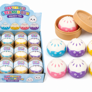 Patterned Steamed Bun Squishy Toy