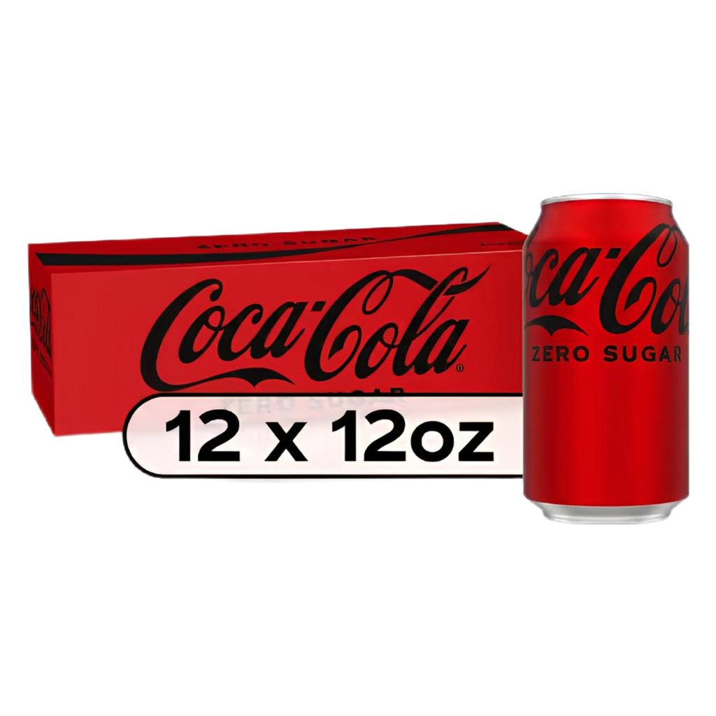 Coca Cola Zero 12 Oz Can Carbonated Soft Drink 12/Pack