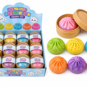 Patterned Steamed Bun Squishy Toy