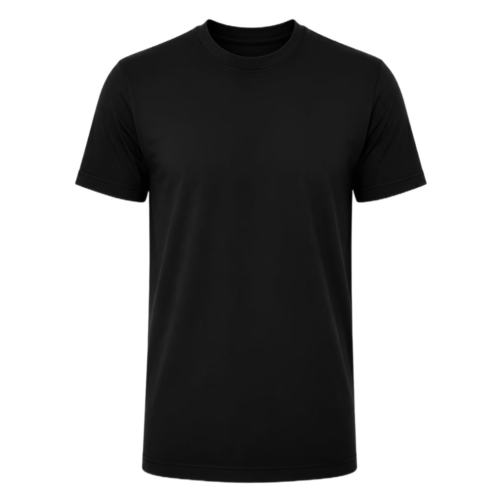 Black Round Neck T-Shirt (6 Pack) | 100% Cotton Wholesale Tee