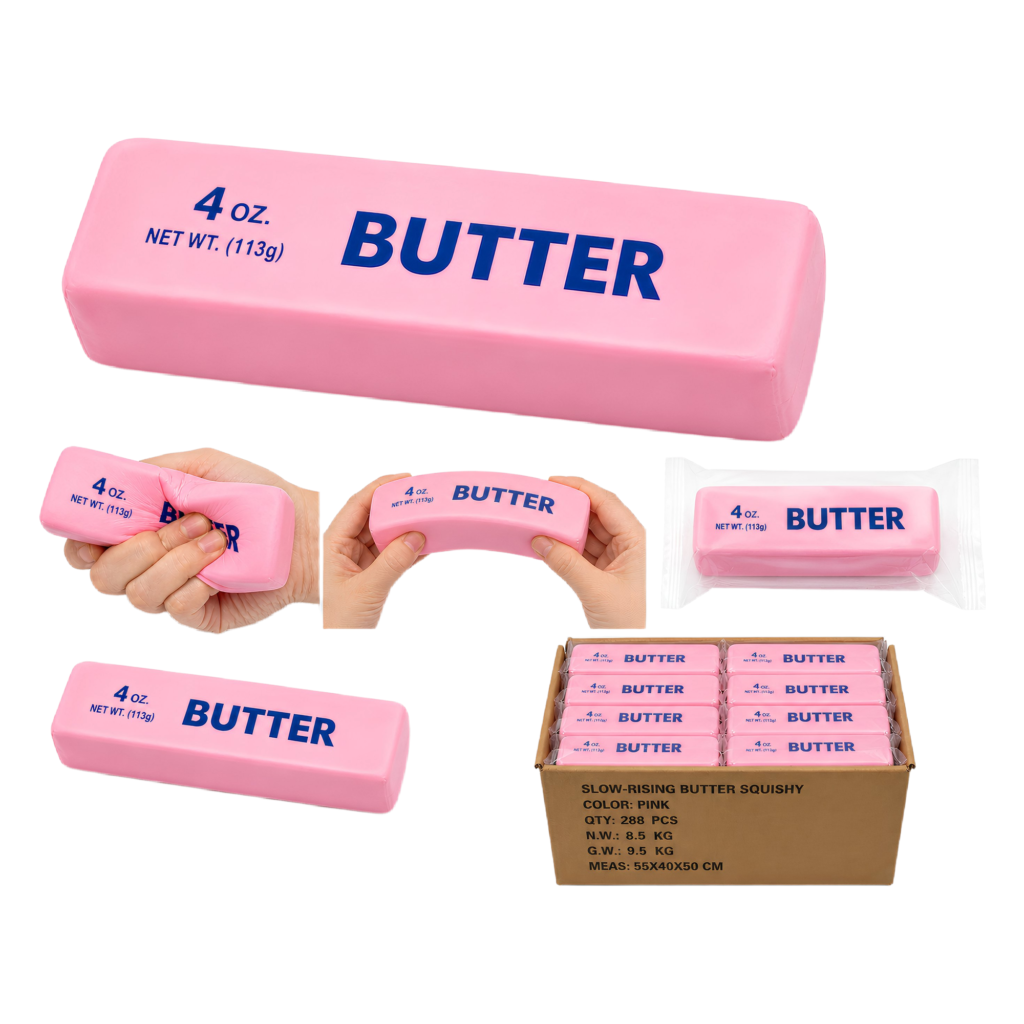 Slow-Rising Butter Squishy Pink