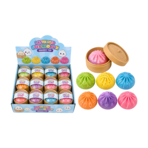 Patterned Steamed Bun Dough Shaping Squishy Assortment