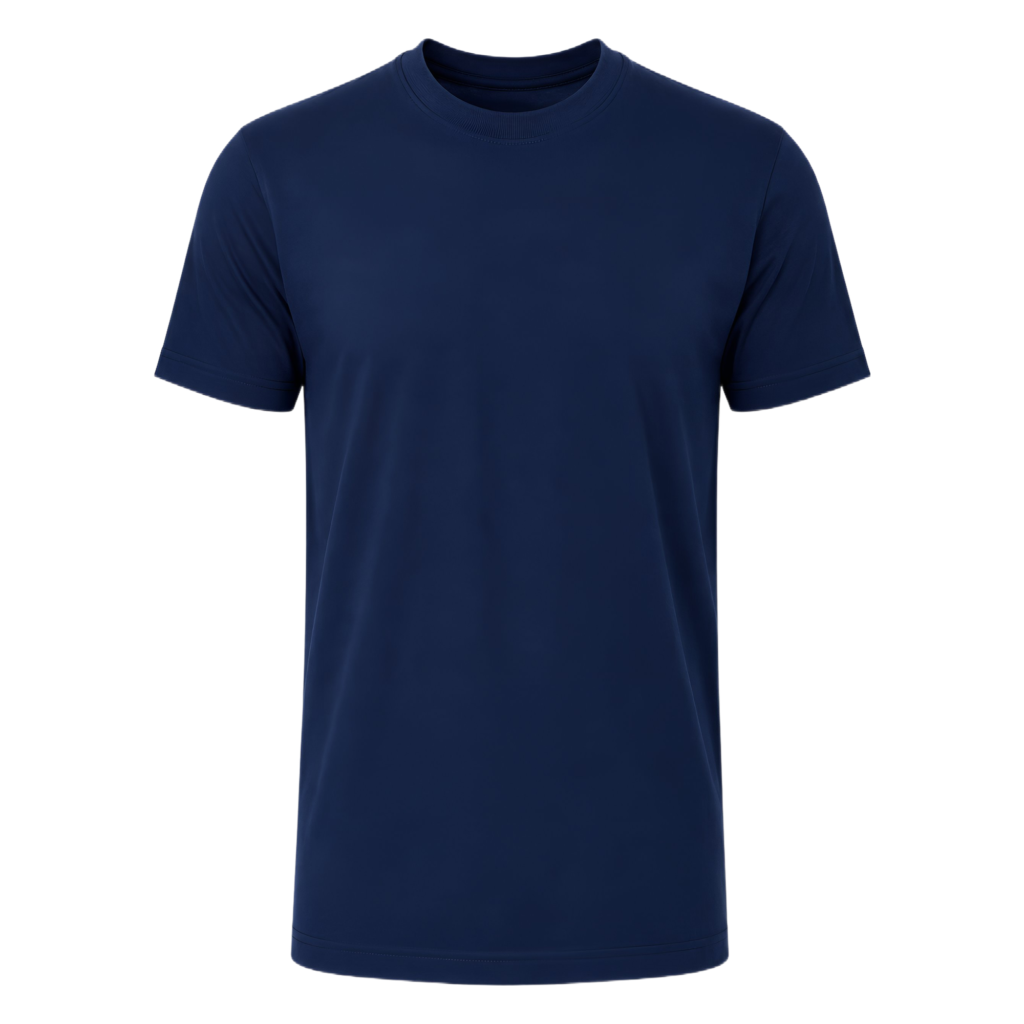 Navy Blue Round Neck T-Shirt (6 Pack) | 100% Cotton Wholesale Tee