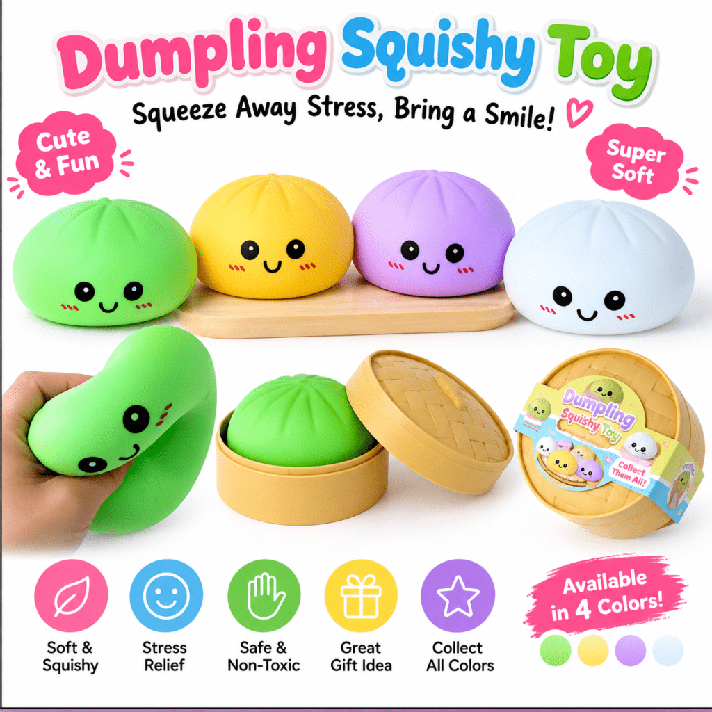 Baozi Steamer Squishy for Stress Relief Display Box size 150 MM 30 Piece Case