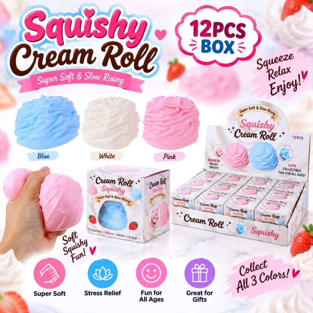 New Vaseline Multi-Fan Manufacturing Process Squeeze Toy