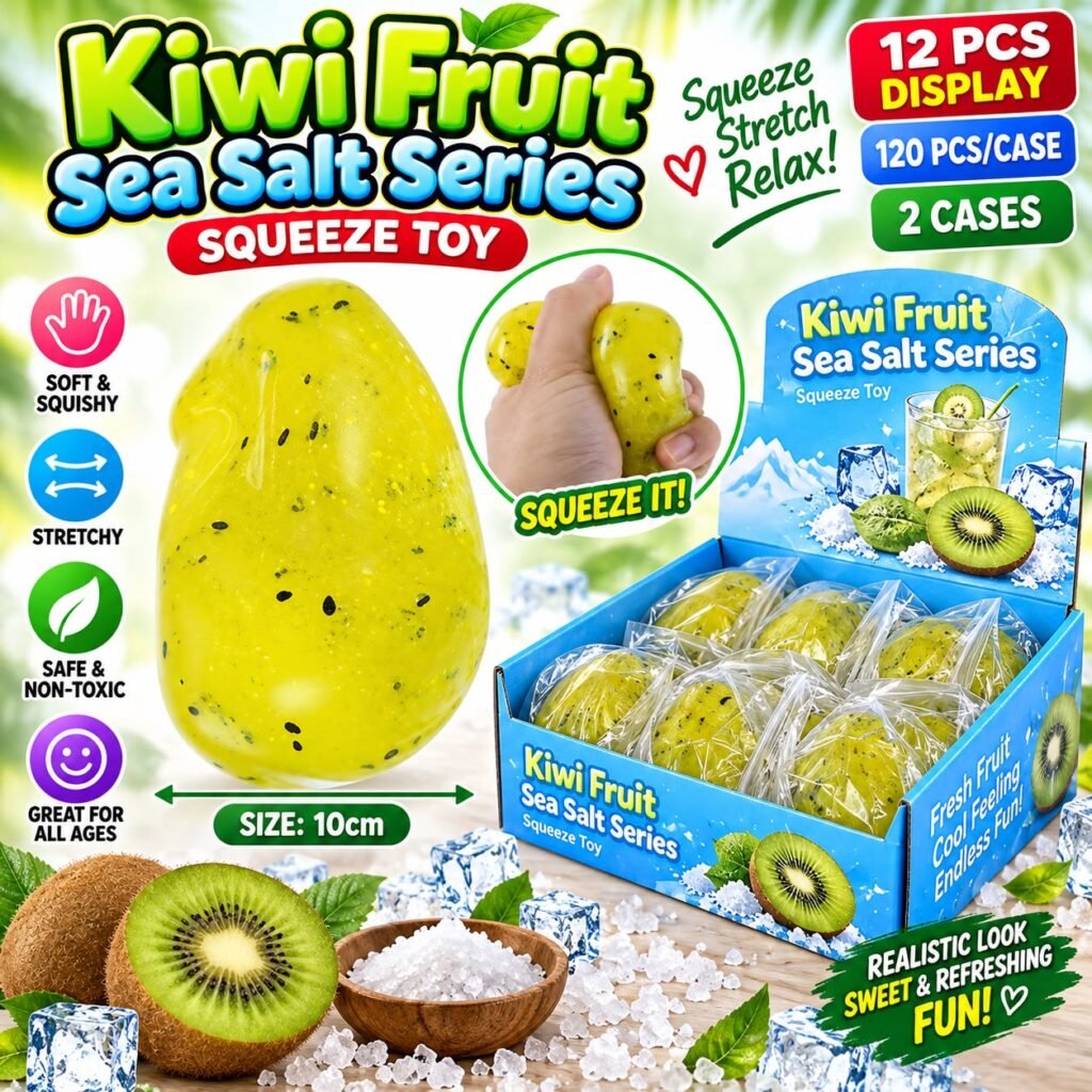 Kiwi Fruit Sea Salt Series Squeeze Toy