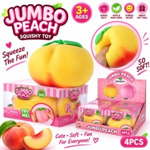 Large-Sized Peach Squeeze Toy