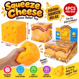 Large-Sized Cheese Squeeze Toy