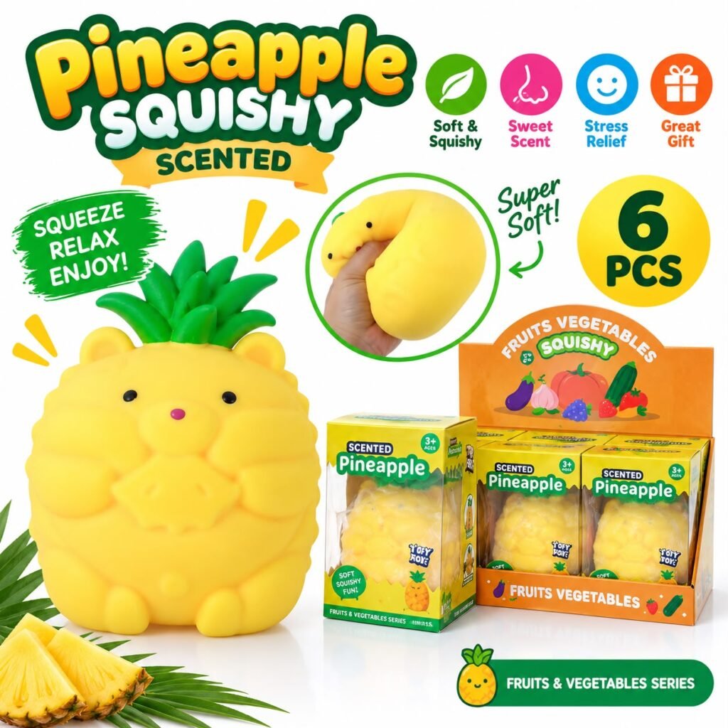 Large-Sized Pineapple Squeeze Toy