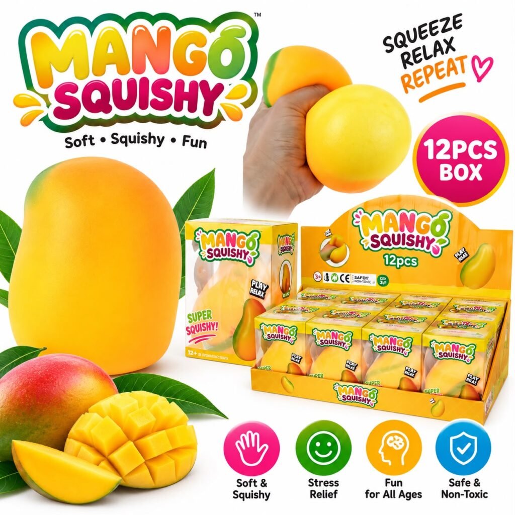 Large-Sized Mango Squeeze Toy